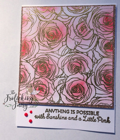 #thefrolickingfairy #fairyart #lawnfawn #bugsandkisses #webelongtogether #bugs #kidart #feedcreativity #copiccoloring #kathyrac #thedailymarker30day #distressink #mftstamps #roses #goldembossing #alittlepink #embossresist