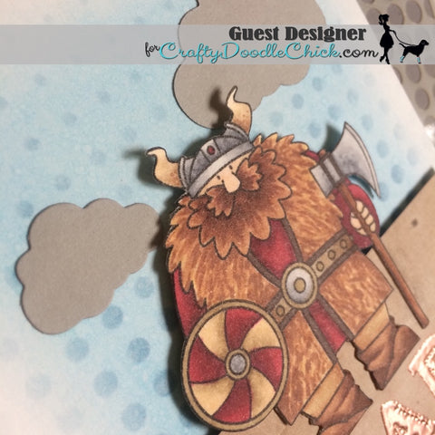 #thefrolickingfairy #mftstamps #viking #craftydoodlechick #pawfectchallenge #dad #fathersday #protector #burly #northmen #vikings #Nord #Nordic #copiccoloring #altenew #stencil #handmade #handmadecards