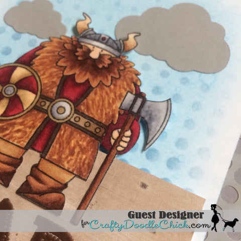 #thefrolickingfairy #mftstamps #viking #craftydoodlechick #pawfectchallenge #dad #fathersday #protector #burly #northmen #vikings #Nord #Nordic #copiccoloring #altenew #stencil #handmade #handmadecards