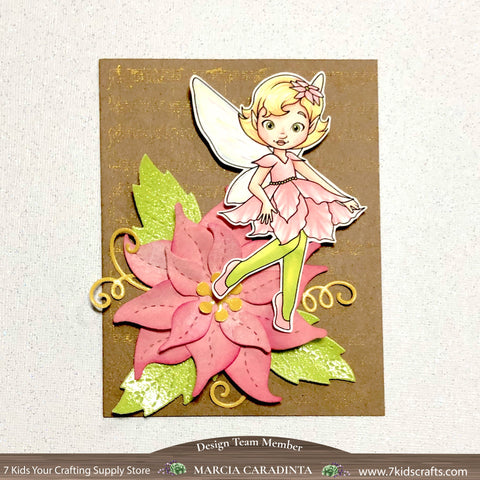 #thefrolickingfairy #7kidscraftingsupplystore #sweetnovember #poinsettia #poinsettiafairy #fairy #flowerfairy #christmaspoinsettia #spectrumnoir #alcoholmarkers #triblendmarkers #illustratormarkers #pinkpoinsettia #jadedblossom #handmade #papercraft #handmade #cardmaking #cardmaker