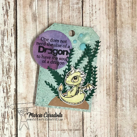 #thefrolickingfairy #sweetsentiment #sweetsentimentstamps #colorallthethings #babydragons #dragon #dragonsoul #luggagetag #jadedblossom #gelpress #gelplate #gelprint #coloredpencil #prismacolor #gifttag #inspirational #fantasy #magicalbeast #cardmaker #cardmaking #cardmakersofinstagram