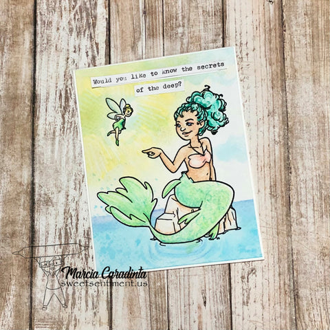 #thefrolickingfairy #sweetsentiment #colorallthethings #youaremagical #mermaid #fairy #tinkerbell #pullmyfinger #secretsofthedeep #rolodex #memorydex #rolodexcard #memorydexcard #gelpress #gelliplate #fancoral #seaweed #spectrumnoir #aquablend #watercolor #watercolorpencils #typewriter #cardmaker #cardmaking #cardmakersofinstagram