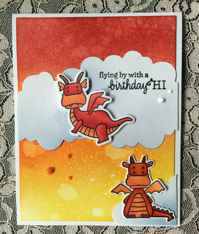 #tayloredexpressions #magicalday #dragons #copiccoloring #distressink #thefrolickingfairy #birthdaycard #handmadecards