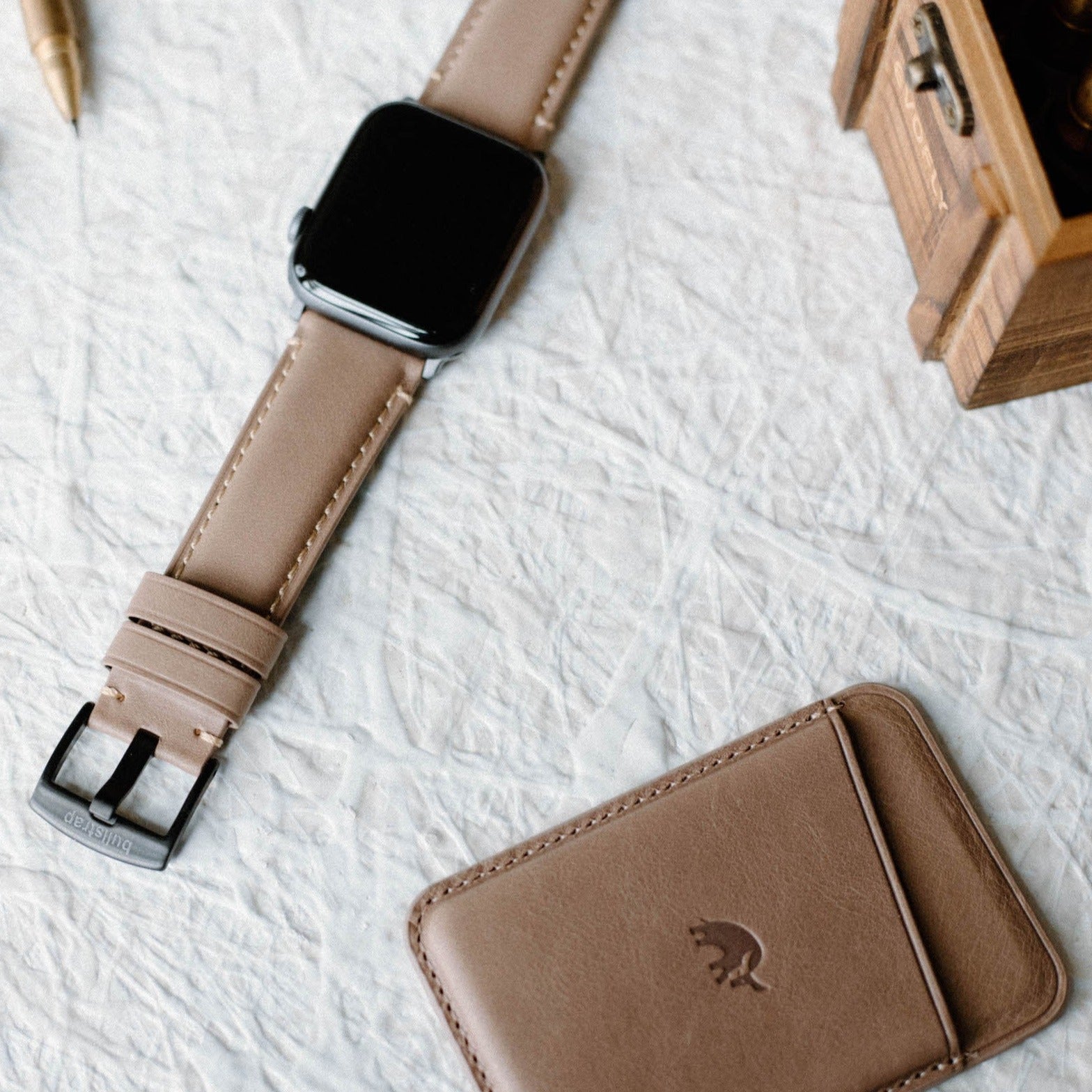 Leather Apple Watch Strap - Dune