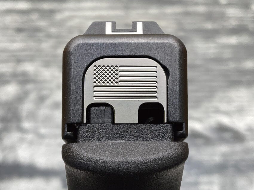 MILSPIN American Flag Slide Back Plate for Glock