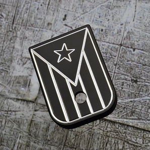 Tri-Color Flag Steel Plate Patch  Custom Engraved Gifts – MILSPIN