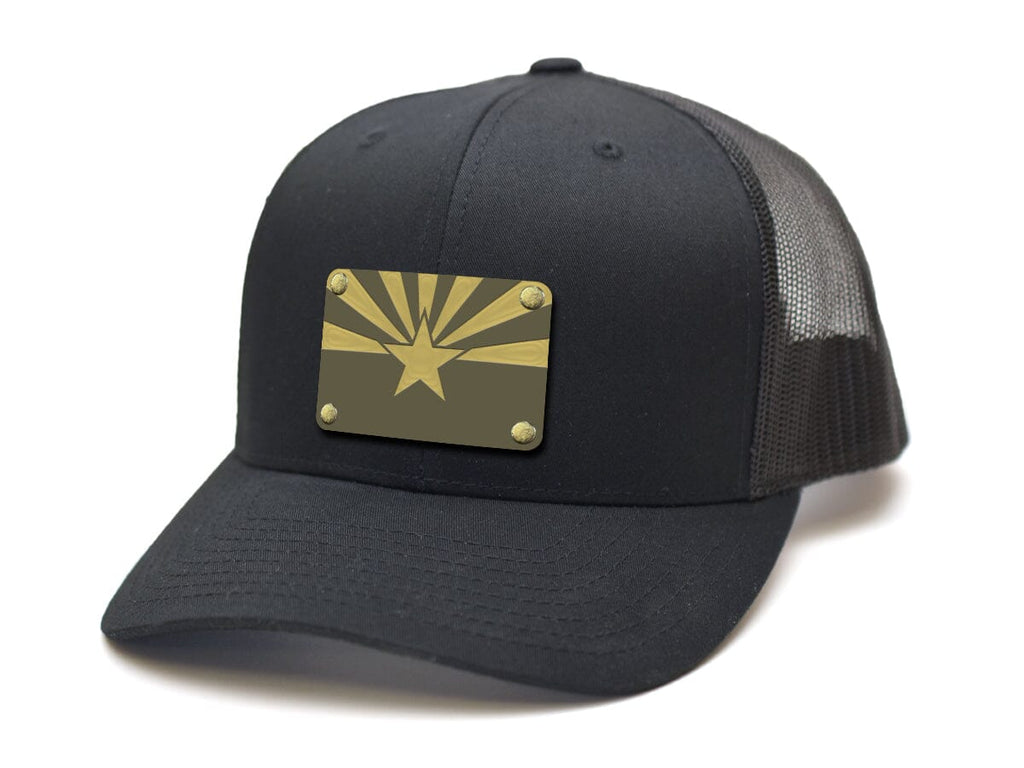 Milspin Snap-Back Velcro Hat + CURVED - Arizona State Flag Patch