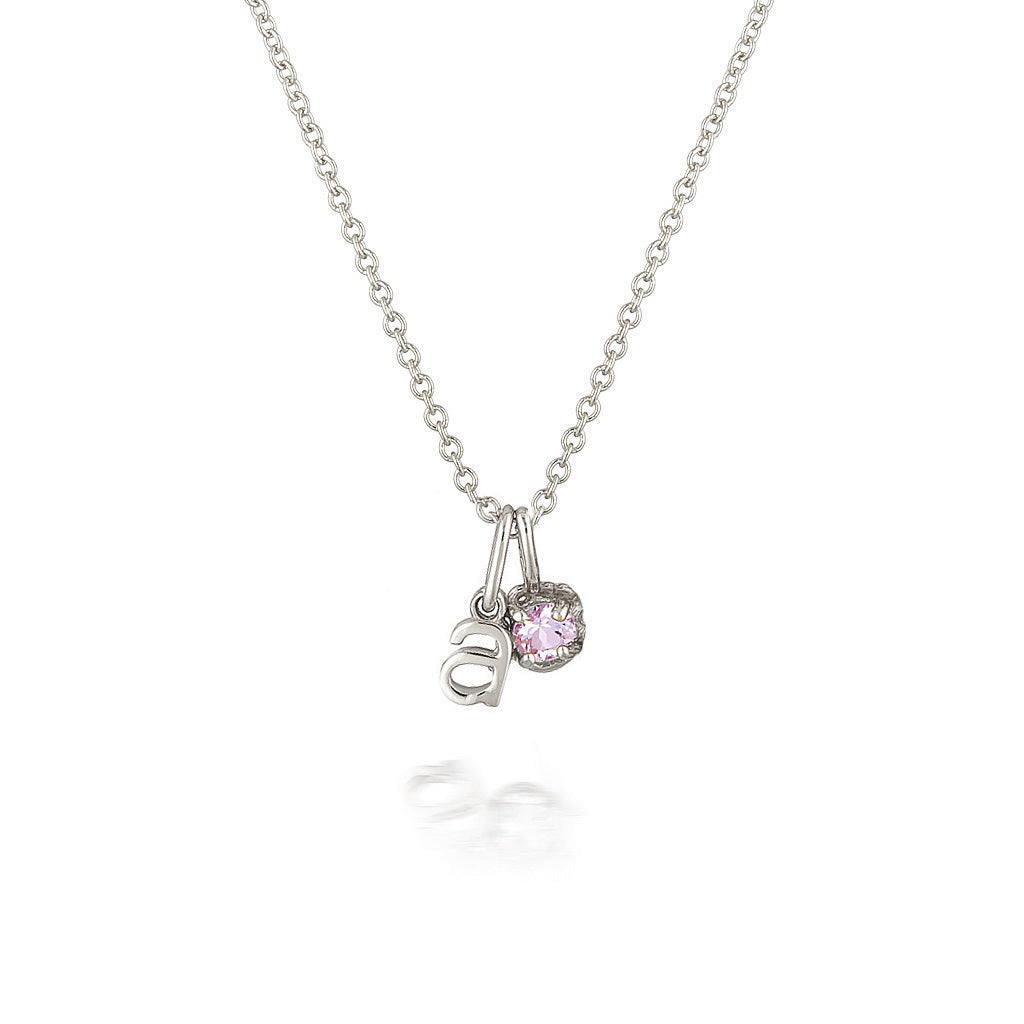 Birthstone & Letter Necklace – HLSK