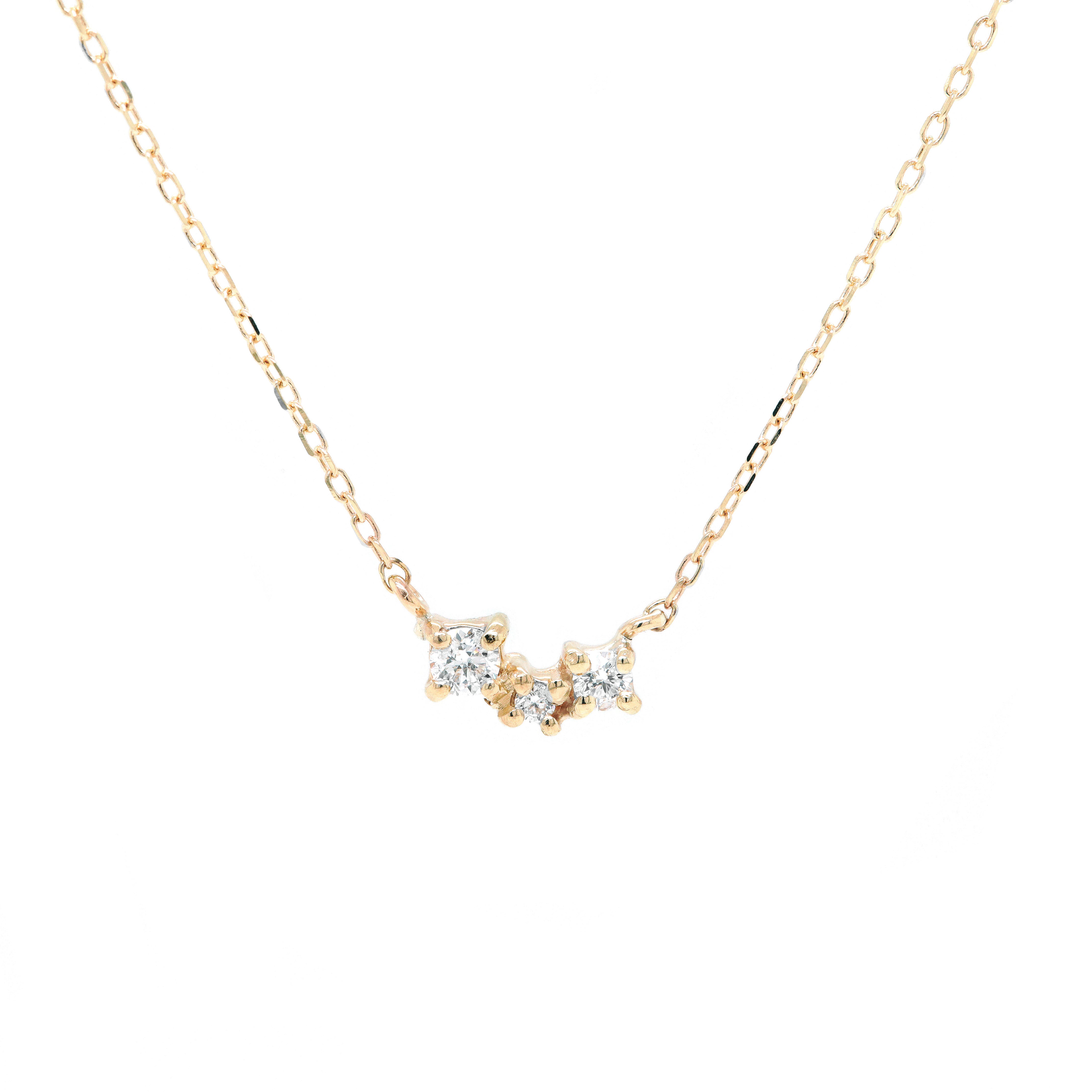 diamond cluster necklace