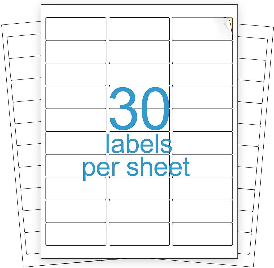 30 Up Shipping Address Labels – 1” x 2-5/8” Self-Adhesive Barcode FNSKU ...