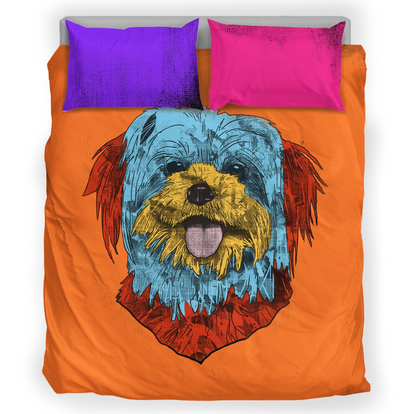Maltese Dog Breed Bed Sheets Duvet Cover Bedding Set Andy Warhol