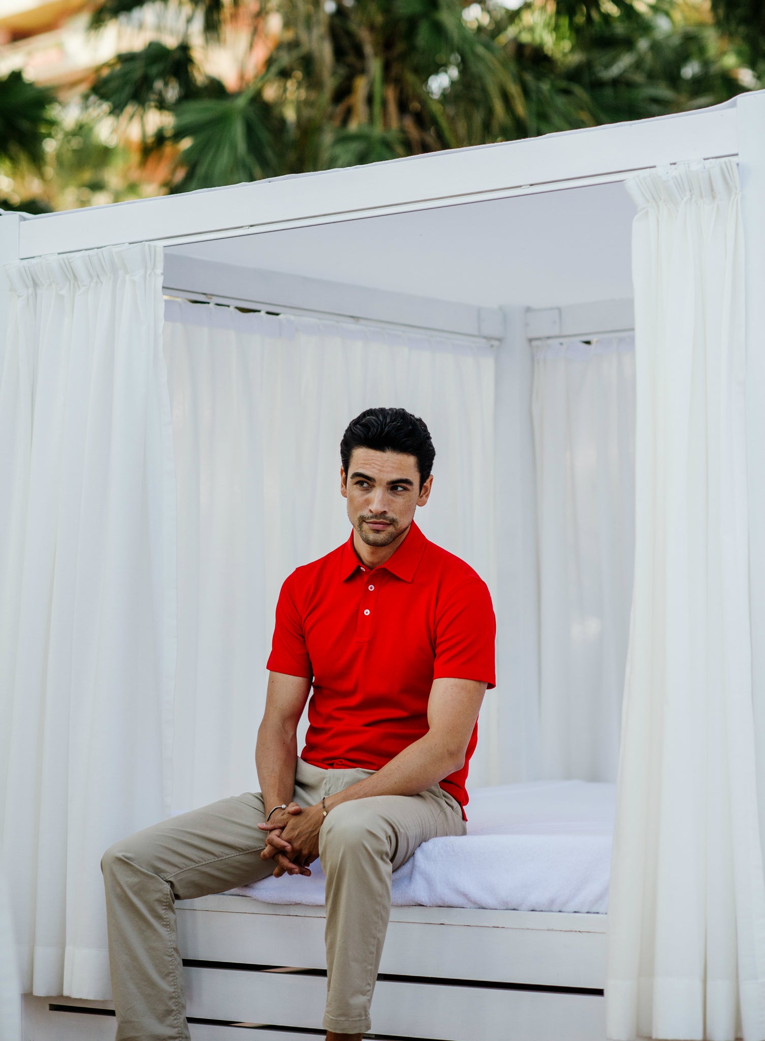 Red Sea Island Cotton Polo Shirt, Cabana, Marbella by Niccolò P.