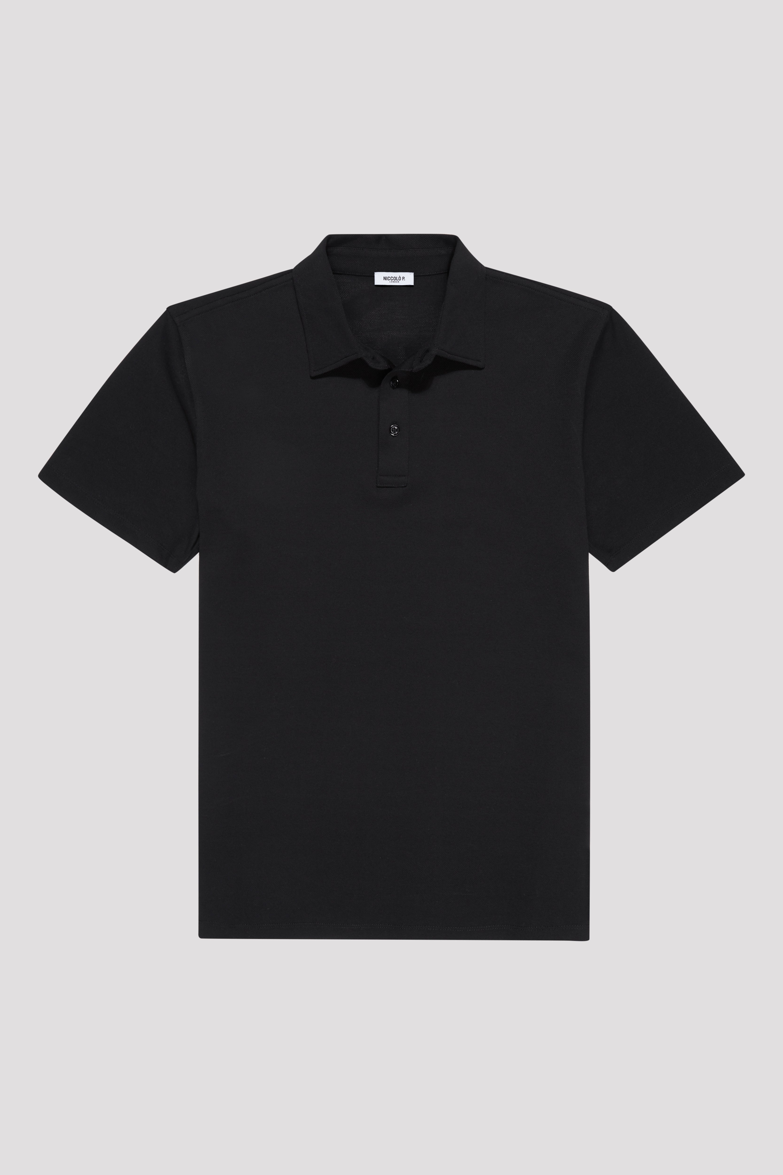 Polo Shirt - Sea Island Cotton - Midnight Black | Niccolò P.