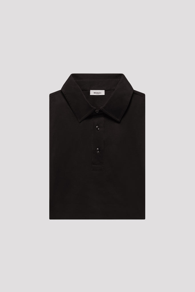 Niccolò Shirt - Polo | Sleeve Long Supima Racing Green Cotton -