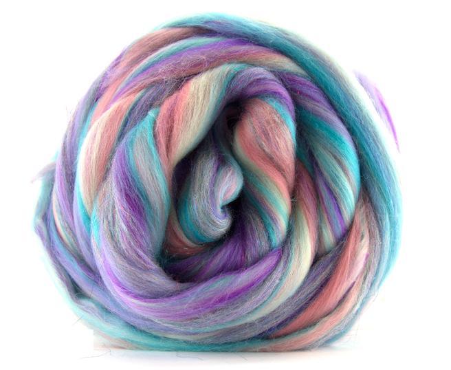 Corriedale Bulky Wool Roving-Rabbit