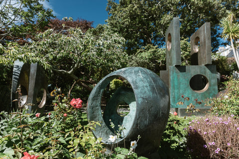 Barbara Hepworths Sculpture garden in St Ives