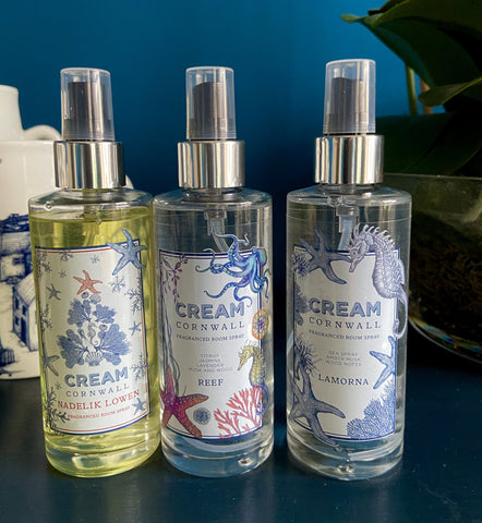 Image of three of our long lasting scented room sprays