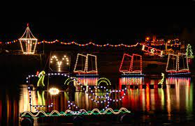 Mousehole Lights in Harbour