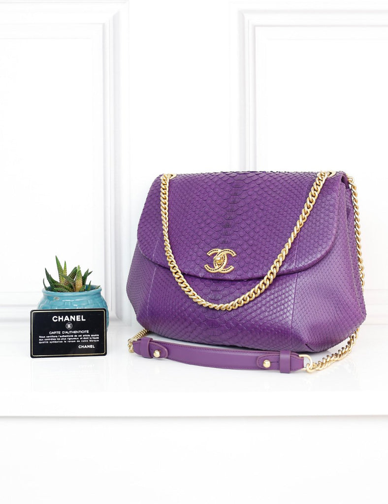 chanel purple crossbody