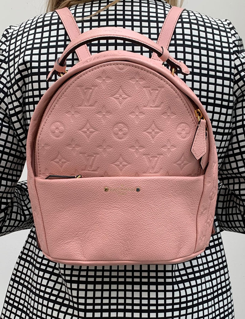 Louis Vuitton Pink Leather Monogram Empreinte Sorbonne Backpack