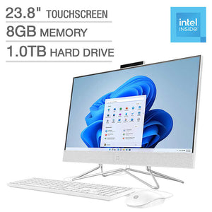 HP 23.8" Touchscreen All-in-One Desktop - Intel Pentium Silver J5040 - 1080p - Windows 11