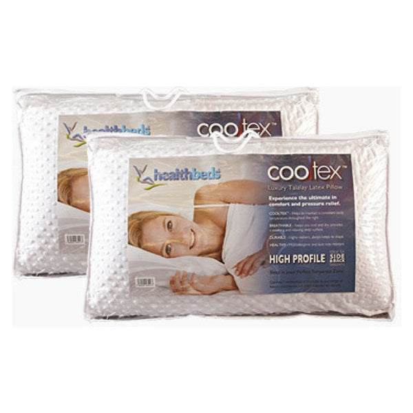 healthbeds high profile luxury cooltex talalay latex pillow