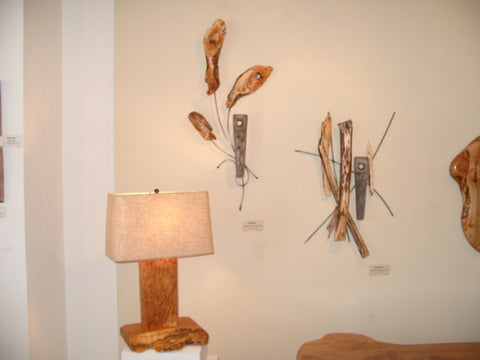 The art of Metal and Wood. Exhibit at Haywood Art Council Gallery