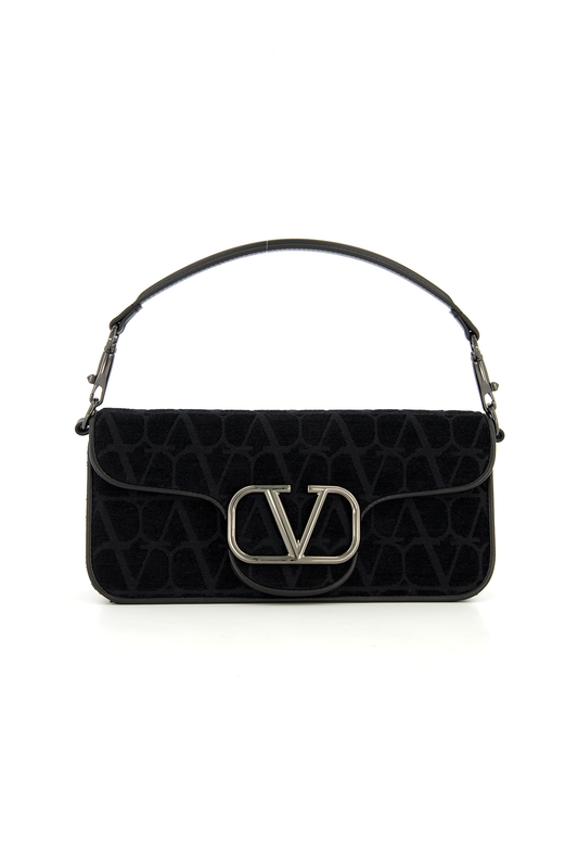 Valentino Garavani Shoulder Letter Bag In Two-tone Smooth Calfskin for  Woman in Blue/white