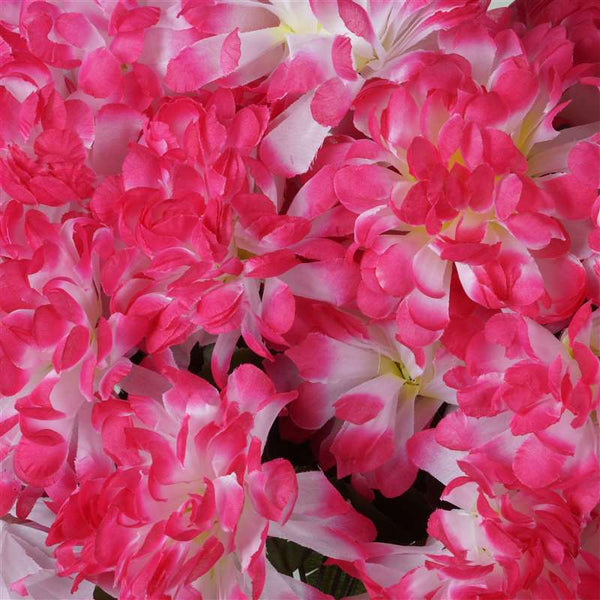 56 Chrysanthemum Mum Balls - Fushia | Silk Flowers Factory