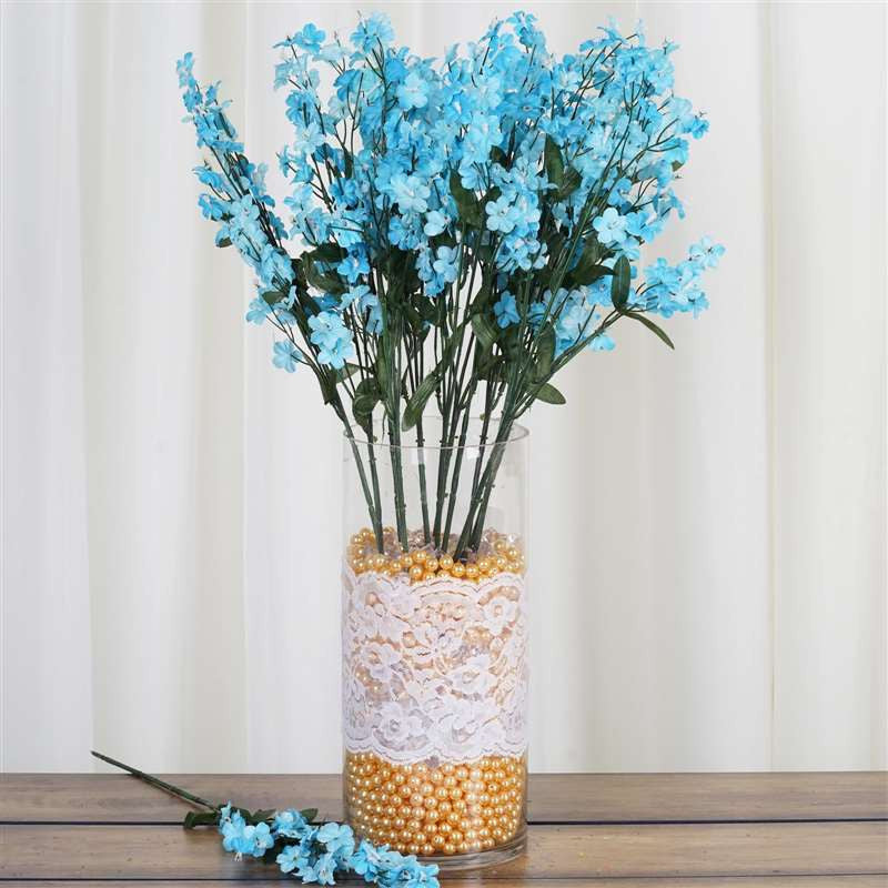 Silk Baby Breath - Turquoise - 12/pk | Silk Flowers Factory