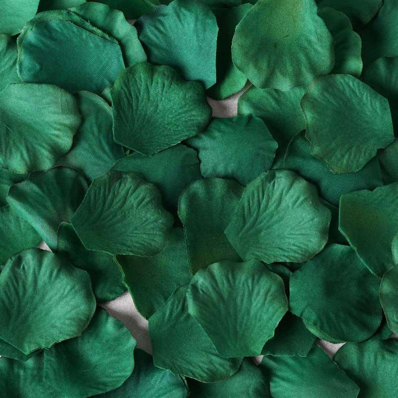 green flower petals