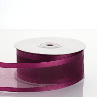 eggplant organza ribbon