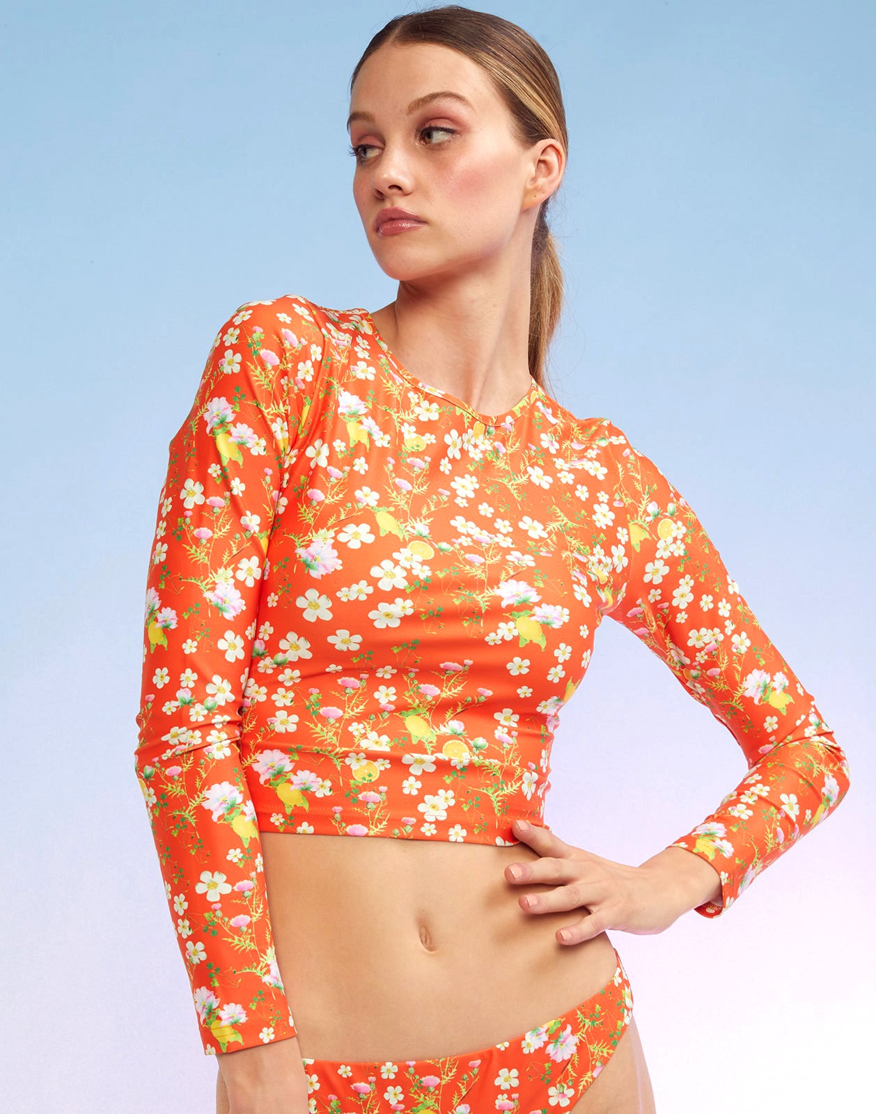 Blossom Neoprene High-Waisted Bikini Bottom – Cynthia Rowley