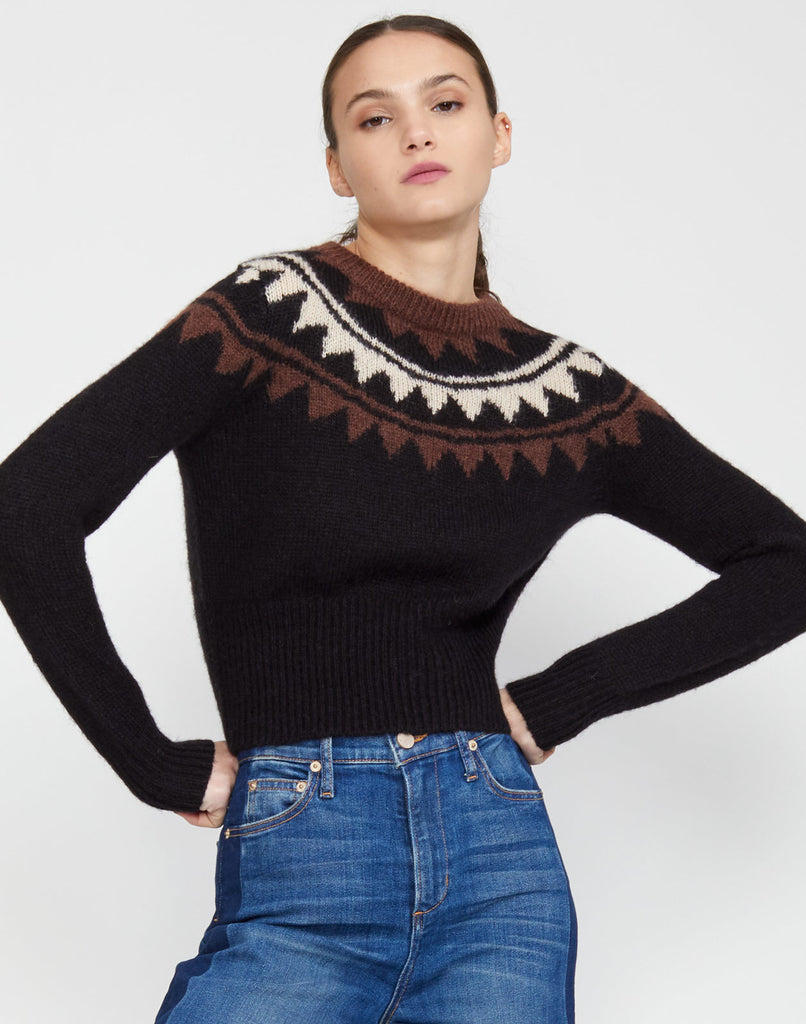 Aspen Intarsia Knit Sweater