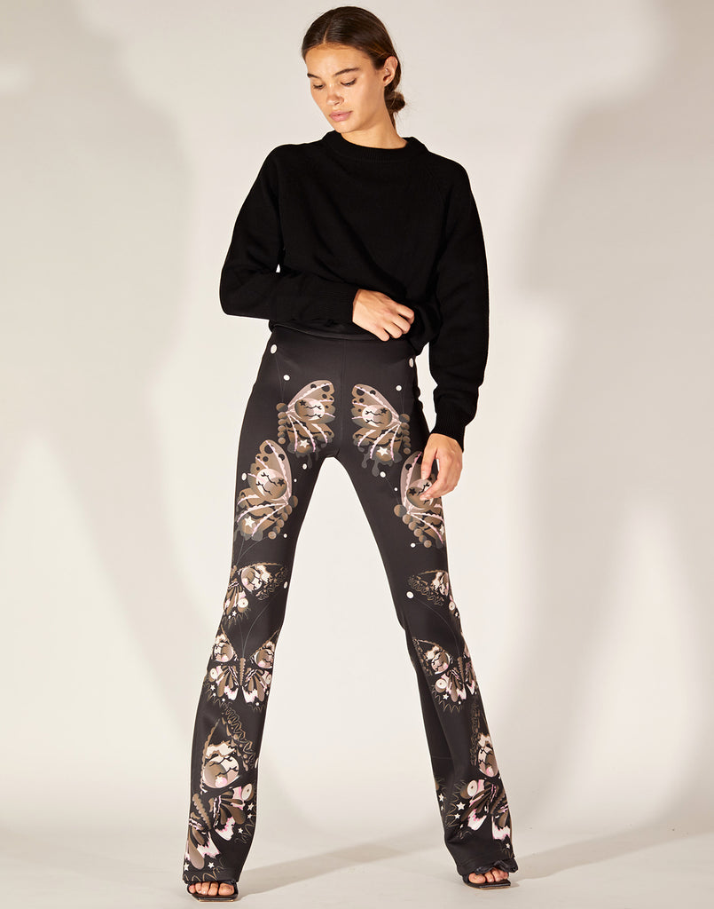 Bonded Fit and Flare Pant