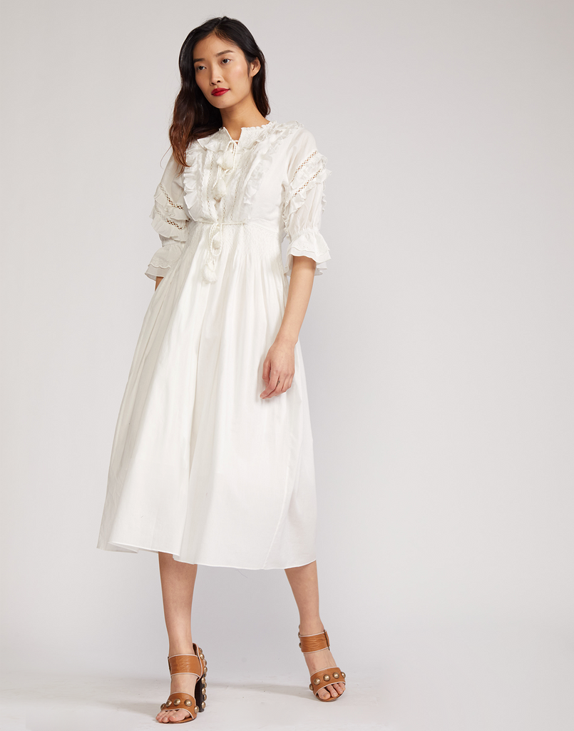 Daliah Tassel Cotton Dress