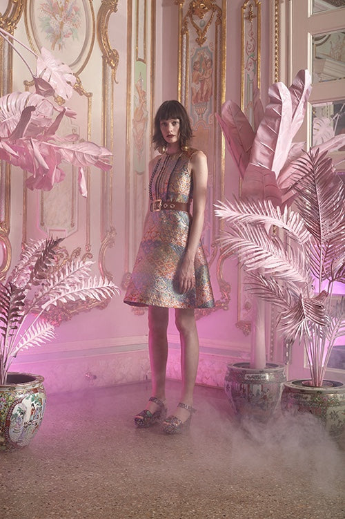 Cynthia Rowley Resort 2016 look 25 featuring a pastel jacquard knee ...