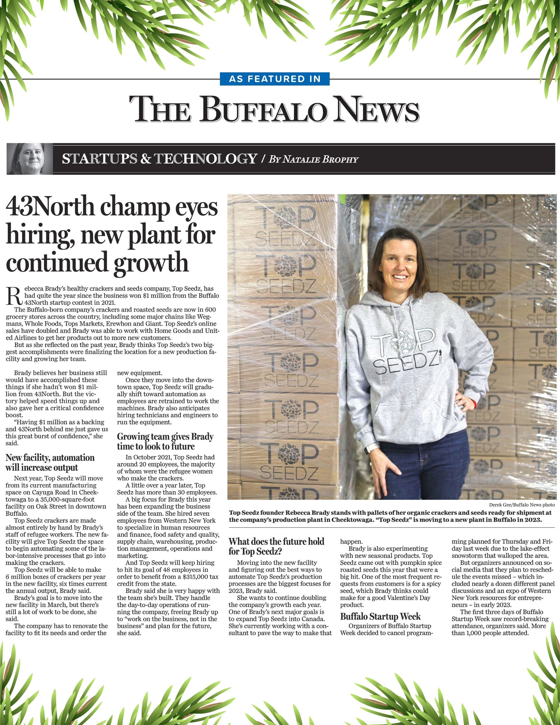 Buffalo News Top Seedz Crackers