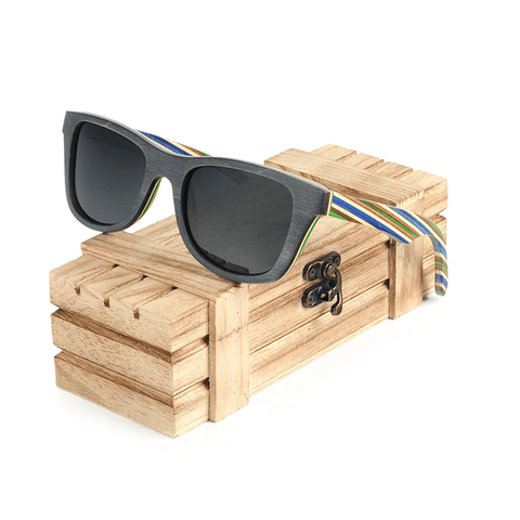 lentes de madera bambú