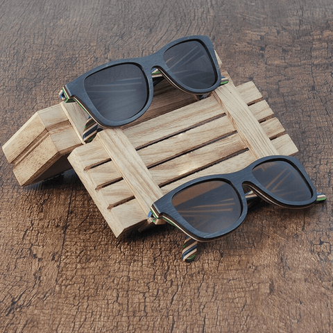lentes de sol de madera bambú