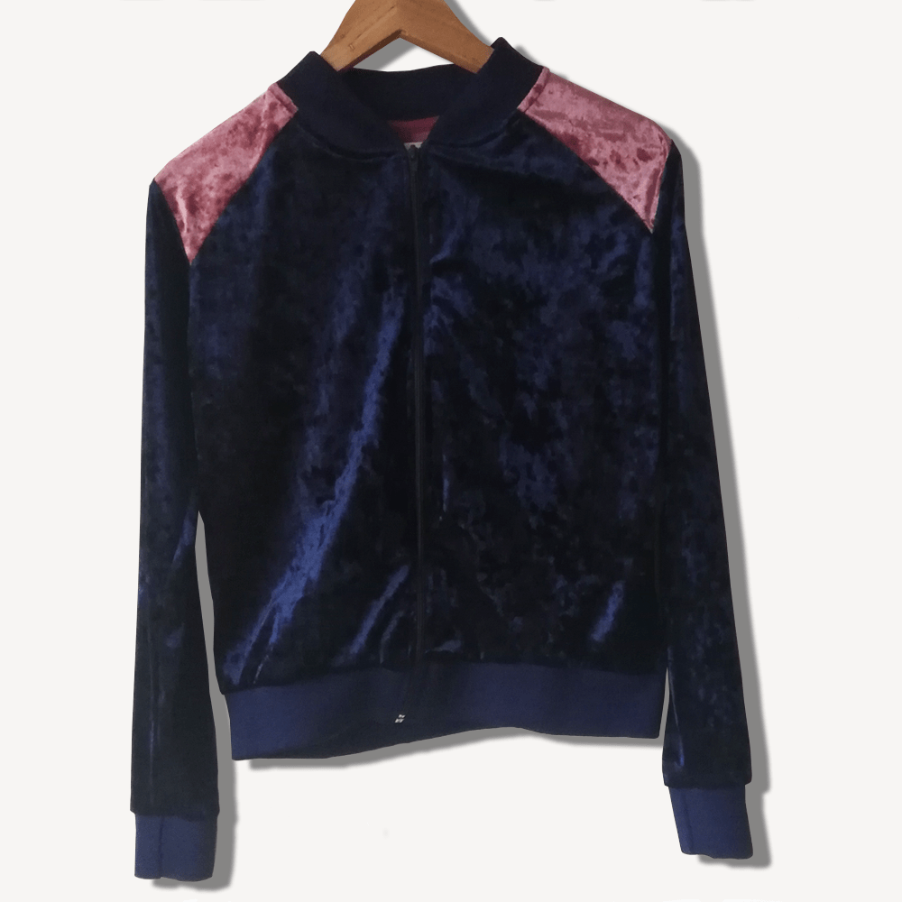 bomber jacket azul