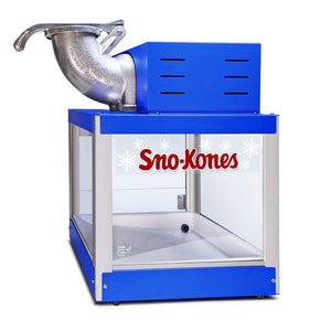 front view of Sno-Kone machine showing motor cover