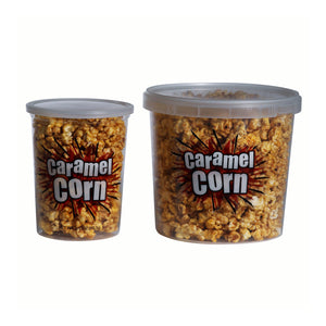 clear plastic caramel corn containers with lids