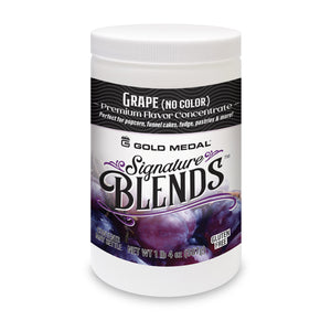 Signature Blends jar with grape graphics