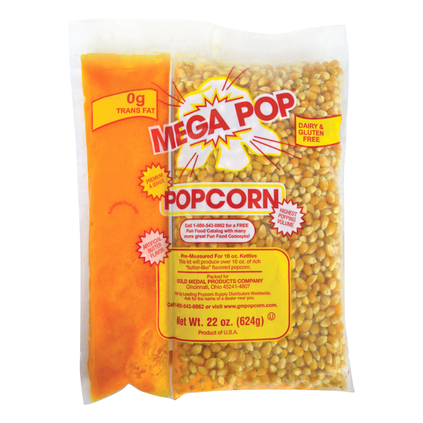 Popcorn Supplies | Case for 16-oz. Kettle - Gold Medal #2846 Gold Medal Products Co.