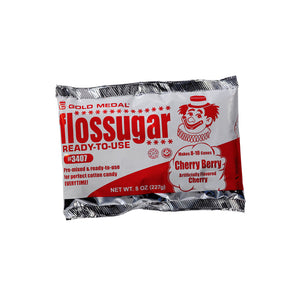 8-ounce pouch of Cherry Berry Cherry Flossugar