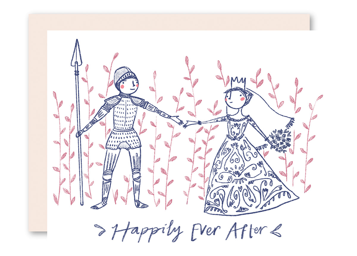 Happily Ever After Wedding Or Anniversary Card By Pencil Joy