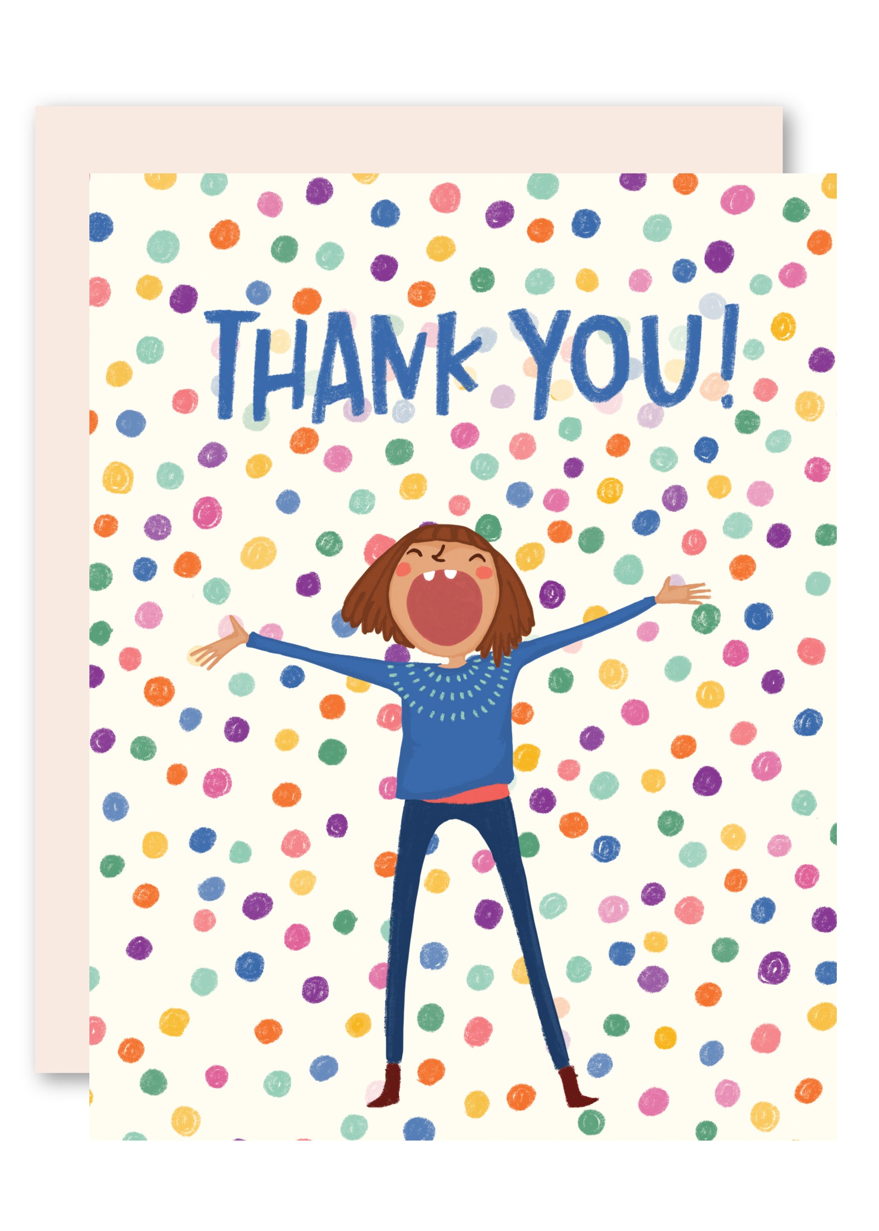 Colored Balls Thank You Card For Women Men And Kids By Pencil Joy