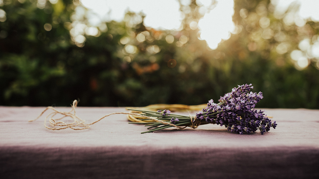 Lavender bundle with twine