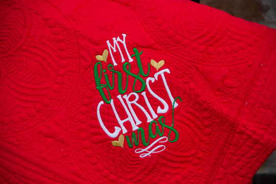 christmas baby blanket